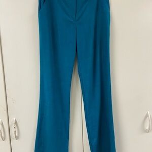 Trina Turk Teal Wide Leg Pants